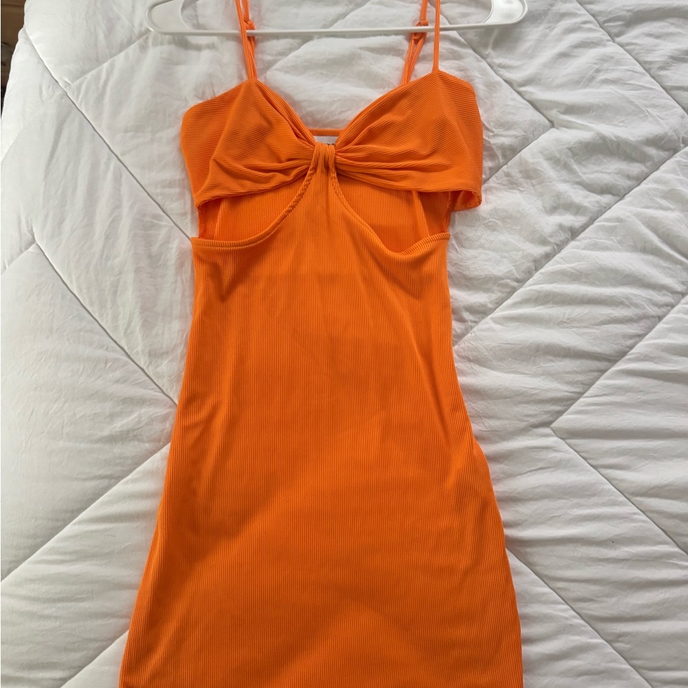 Princess Polly Bright Orange Mini Dress